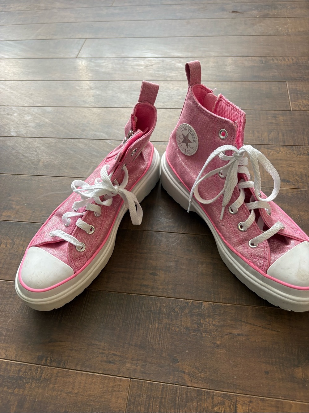 Converse Chuck Taylor Lugged Lift platform pink sneakers - Picture 7 of 13